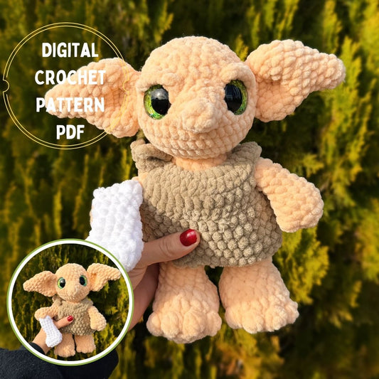 house elf digital crochet pattern