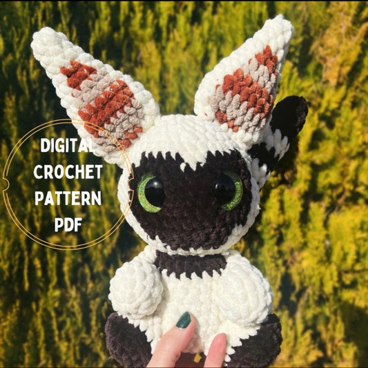 flying shoulder friend digital crochet pattern