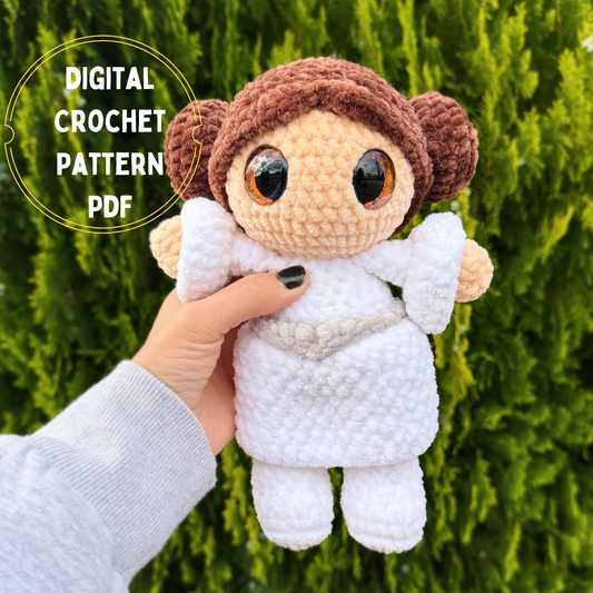 Rebel Princess DIGITAL crochet pattern.NOT A PHYSICAL ITEM